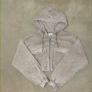 Cropped Corduroy Jacket